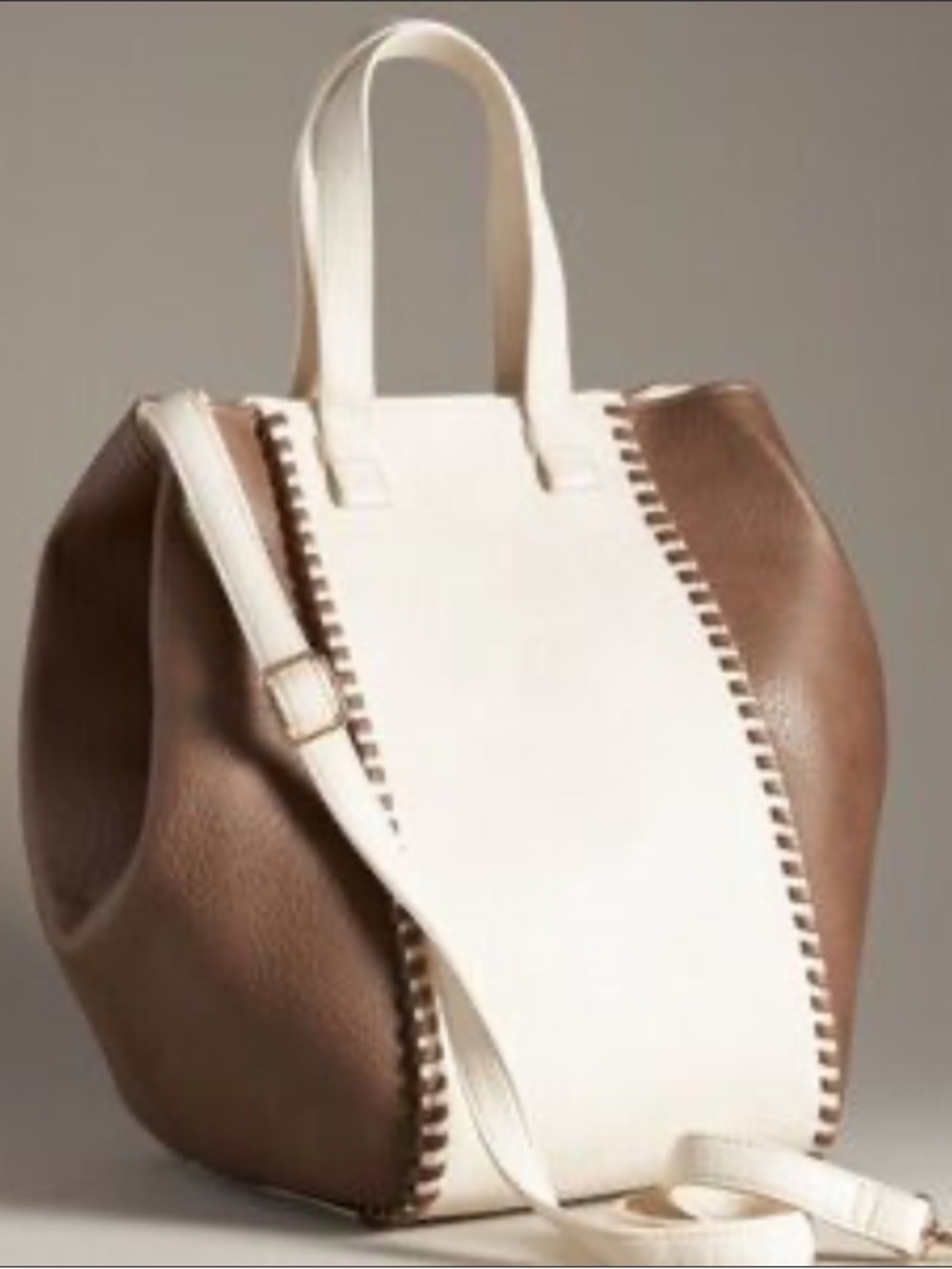NWT Anthropologie Two Tone Satchel